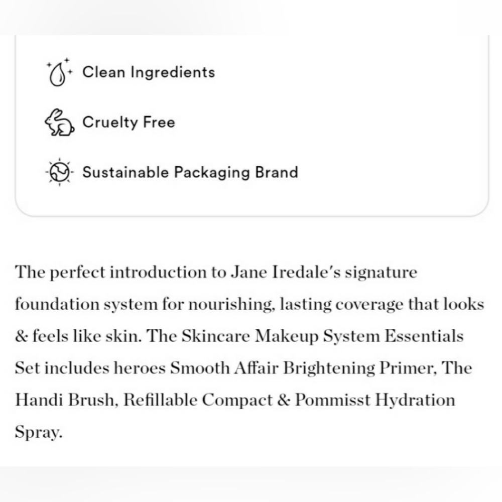 JANE IREDALE THE SKINCARE MAKEUP SYSTEM ESSENTIALS SET. - Picture 7 of 9